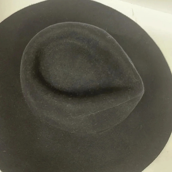 Biltmore by Madewell Black 100% Wool Floppy Brim Fedora Hat main image 9